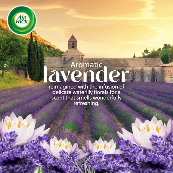 Air Wick Vibrant Lavender & Waterlily Plug-In Oil Refills 2 Pack Air Freshener - Picture 6 of 6